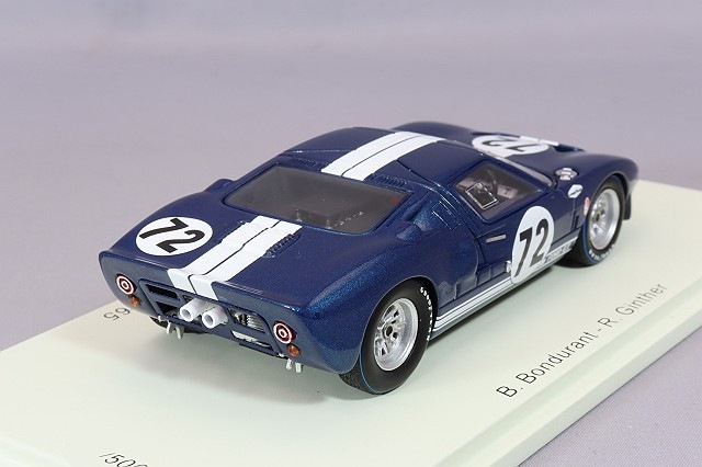 スパーク 1/43 フォード GT40 1965 デイトナ 2000km 3位 #72 B
