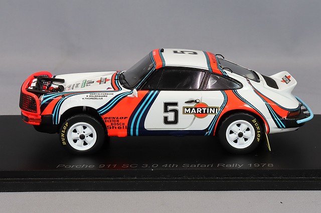 スパーク 1/43 ポルシェ 911SC 3.0 1978 サファリ ラリー 4位 #5 B