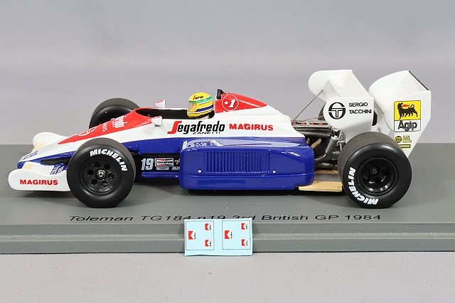 スパークモデル 1/43 トールマン TG184 1984 F1 モナコGP #20 J.チェコット S2779 43C0/168 スパーク 1⁄43 トールマン TG184 1984 F1 イギリスGP 3位 #19 A.セナ