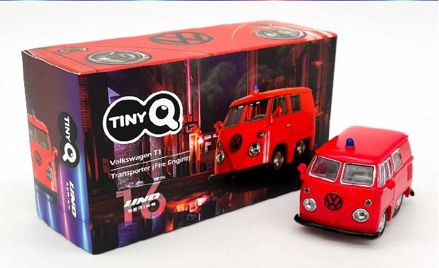 # 1/18 ミニカー　フォルクスワーゲン　T1 トランスポーター　箱破れあり TinyQ フォルクスワーゲン T1 トランスポーター 消防車 | すべての商品