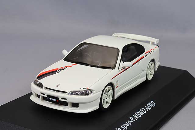 京商 1/43 日産 シルビア S15 スペックR ニスモ エアロ ホワイト