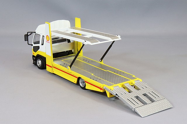 GCD 三菱ふそう ファイター ダブルデッカー 積載車 1/64 ミニカー GCD 三菱ふそう ファイター ダブルデッカー 積載車 1/64