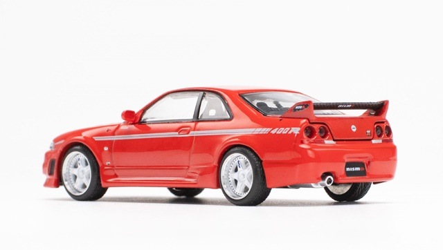 POP RACE 1/64 日産 GT-R R33 ニスモ 400R スーパークリアレッド