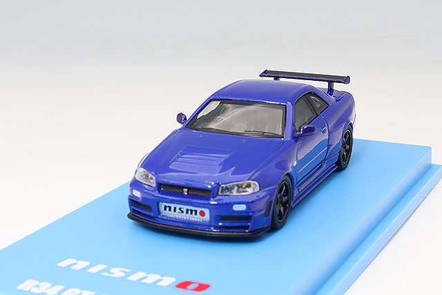 レア商品 Nismo R34 GT-R Z-Tune(ベイサイドブルー) 京商 京商 1/64 ニスモ R34 GT-R Z-tune ベイサイドブルー LED搭載 【MOTN