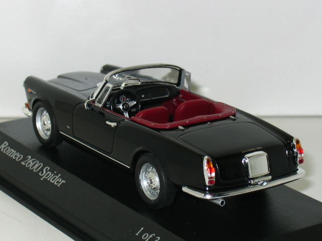 MINICHAMPS 1/43 Alfa Romeo 2600 Spider 1964 Nero | すべての