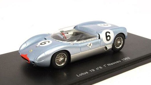 Spark Lotus 19 N°6 1/43 - Vainqueur Nassau 1962, Pilote I. Ireland - Précommande