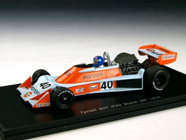Spark 1/43 Tyrrell 007 Gulf #40 Dutch GP 1976 Alessandro Pesenti