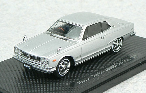 エブロ 1/43 スカイライン2000GT-R、ニッサン スカイライン GT-R KPGC10 1971 他 /ミニカー □ エブロ 1&frasl;43 SKYINE 2000 GT-R PGC10 RACING #58 アイボリー