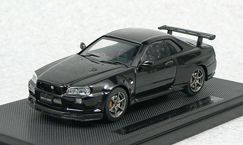 EBBRO 日産 SKYLINE GT-R（R34）Ｖ-spec Ⅱ 1/43 EBBRO 1/43 Nissan Skyline GT-R R34 V Spec II Black | エブロ,HOT
