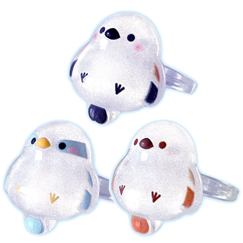 景品用玩具,卸単価50～79円｜シマエナガ デコレーションリングの通販