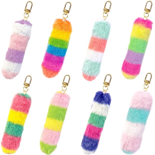 景品用玩具,卸単価80～149円｜シマシマカラフルしっぽキーホルダーの