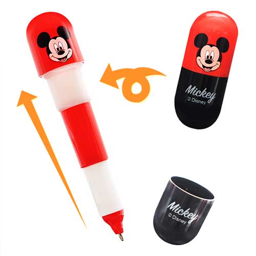なもじ　ディズニーボールペン、ナイトアイボーテ 三菱鉛筆 ユニボールワン 限定ディズニーデザイン ゲルインク