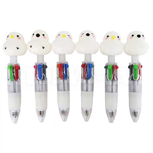 景品用玩具｜シマエナガ マスコット4色ボールペンの通販｜格安卸価格