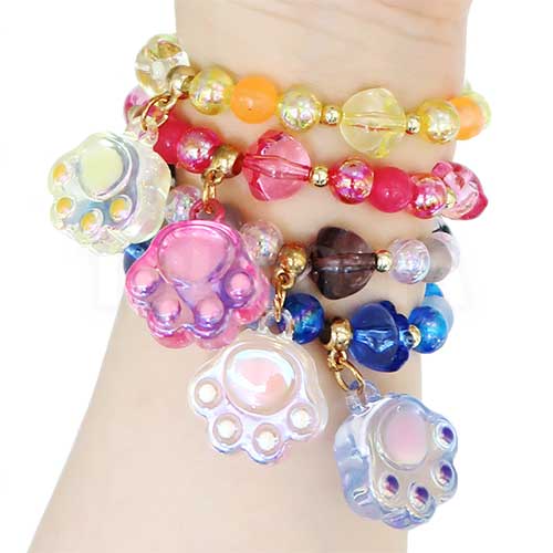 景品用玩具｜クリスタル肉球ブレスレットの通販｜格安卸価格で販売中