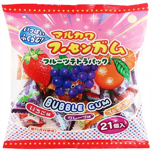 駄菓子(種類から選ぶ),ガム｜マルカワ フルーツテトラパック（21個入