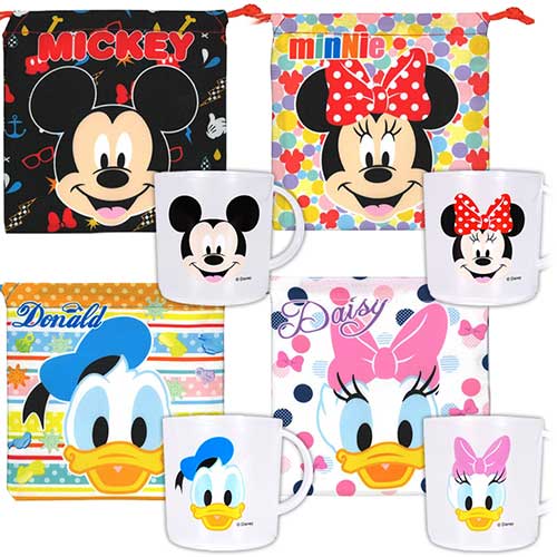 キャラクターグッズ,雑貨・玩具｜ディズニー顔柄コップ＆巾着袋の通販