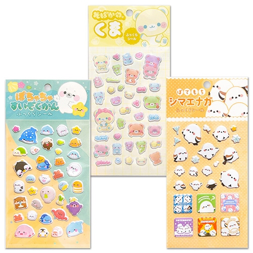 キャラクターふっくらシール