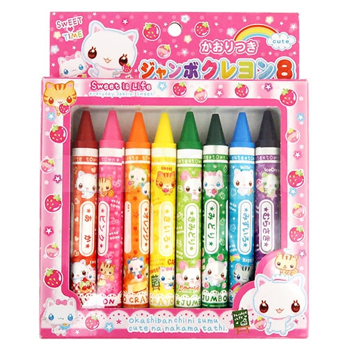 ファンシー文具・雑貨,鉛筆・ペン類｜ジャンボクレヨン8（ネコ）の