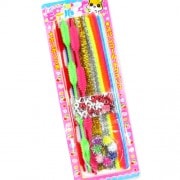 ファンシー文具・雑貨,手芸・工作｜カラフルモールセット メタリックの