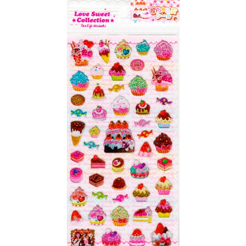 シール,単価100円以上｜めちゃらぶシール ステキ・スウィーツの通販