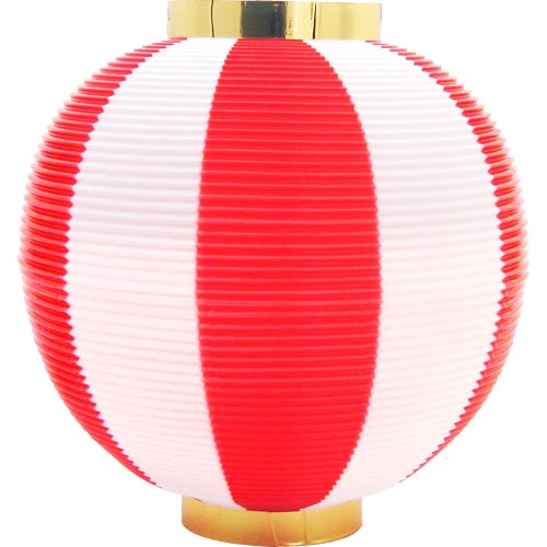 提灯（ちょうちん）｜紅白ポリ提灯（大）の通販｜格安卸価格で販売中