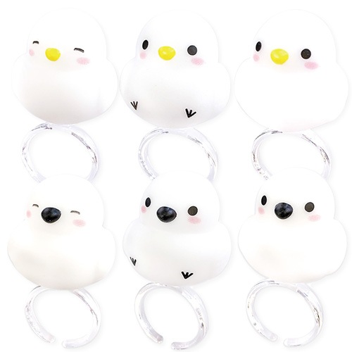 新品　シマエナガ　指輪　二点セットのみ　ケースは付きません シマエナガのリング＊受注制作 指輪・リング Tomokawa Haruka 通販