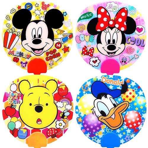 ディズニー　うちわ　20枚（バラ売り可能） キャラクターグッズ,雑貨・玩具｜ディズニー顔柄ミニうちわⅡの