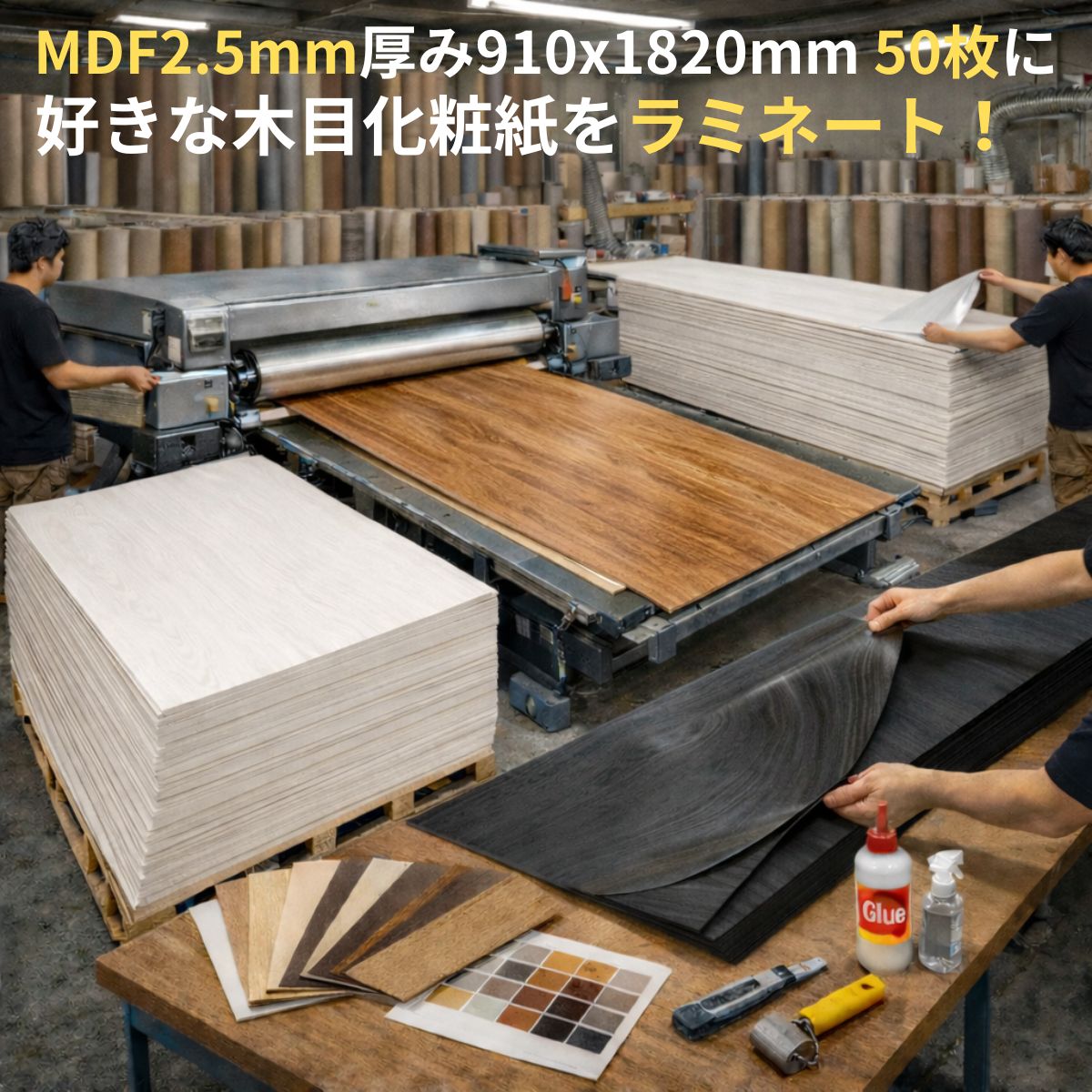MDF2.5mm�� 910��1820mm 50�� ���ܲ��ѻ��ߥ͡��Ȳù������ӥ� ��ˡ����or��ǻ��͢��Ź���ܽ�����