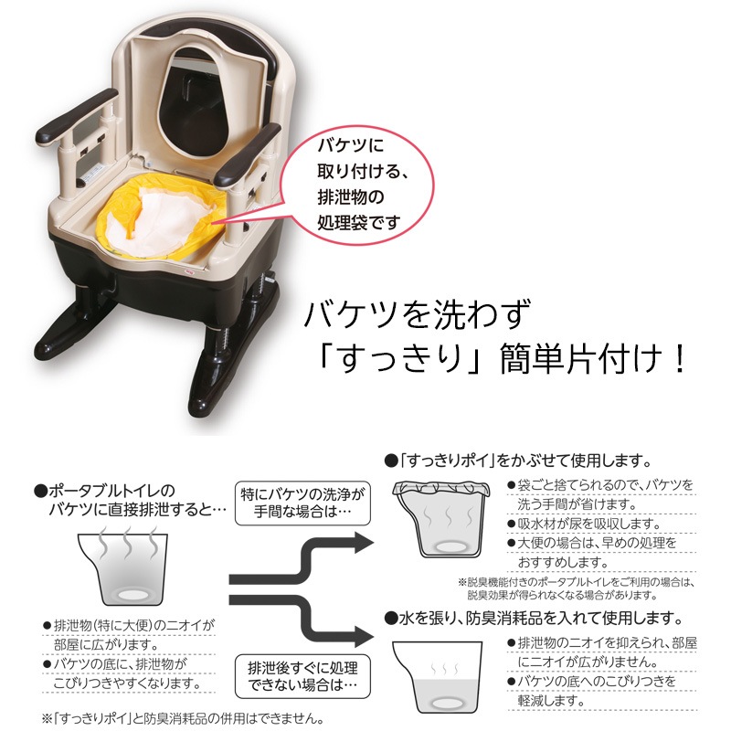 ポータブルトイレ用処理袋・すっきりポイ 楽天市場】ポータブルトイレ用処理袋 すっきりポイ 30枚入×3袋