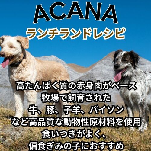 並行輸入品】 アカナ ランチランド レシピ 全犬種 全年齢用