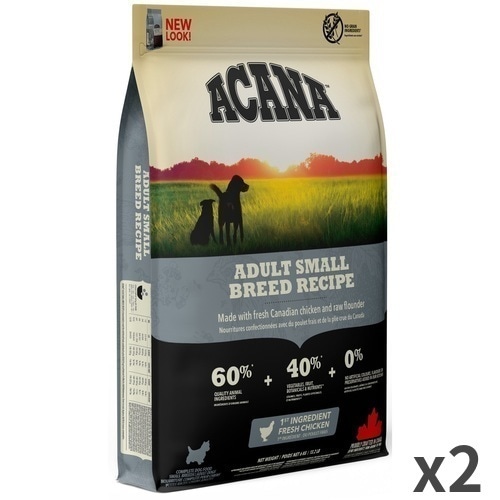 ACANA (アカナ) ドッグフード アダルトスモールブリード（2袋） 並行輸入品】 アカナ アダルト スモールブリード レシピ 小型犬 成犬用