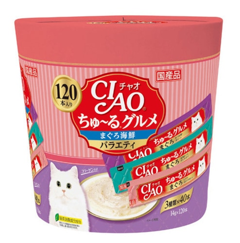いなば チャオ CIAO ちゅ～る まぐろ海鮮バラエティ 3種類の味入り