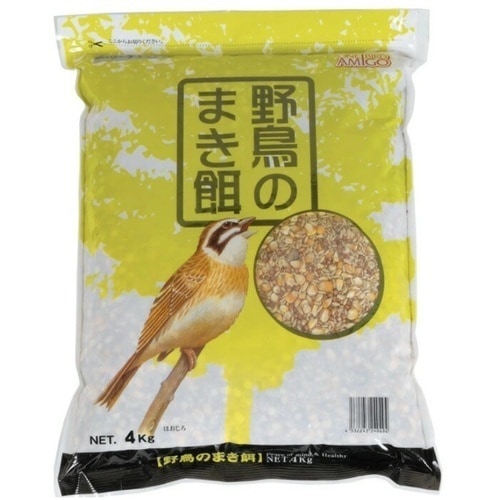 【友】鳥の餌セット アラタ ワンバードアミーゴ 野鳥のまき餌 野鳥用 4kg | 鳥,鳥のフード