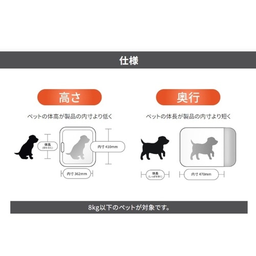 nello（ネロ） ペットドライルーム 犬・猫用 グレー PD-B10-G