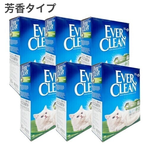 エバークリーン 芳香タイプ 猫砂 猫用 6L ×6箱入 | 猫用品,猫砂,鉱物系