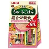 いなば 犬ちゅーるごはんビーフ・野菜バラエティ 犬用 14g×80本 ×1個入