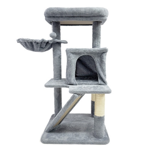 トムキャット キャットタワー 猫用 グレー | 猫用品,キャットタワー
