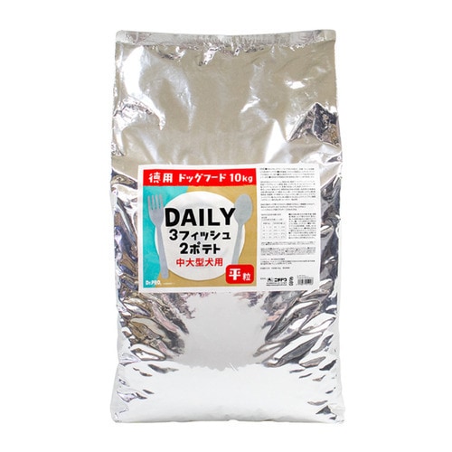 ニチドウ Dr.PRO DAILY 3フィッシュ2ポテト 平粒 中大型犬用 成犬用