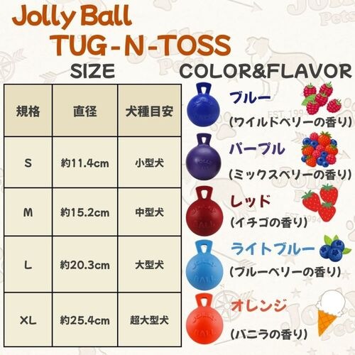 ジョリー ボール TUG-N-TOSS ブルー M | 犬用品,おもちゃ,ボール