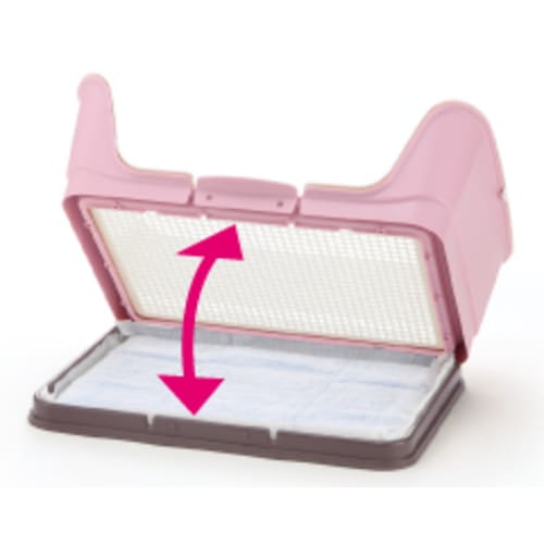 お取寄せ品】 リッチェル お掃除簡単 ステップ壁付トイレ ワイド 犬用