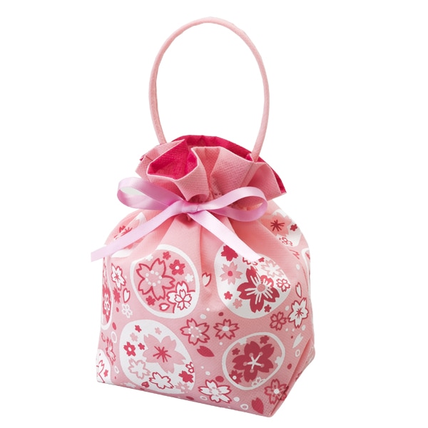 スプリングリボンバッグ 桜柄 1セット枚 不織布製品 不織布製季節商品 春のラッピング 桜ラッピング 梱包材や包装資材 全商品送料無料の業務用ラッピング