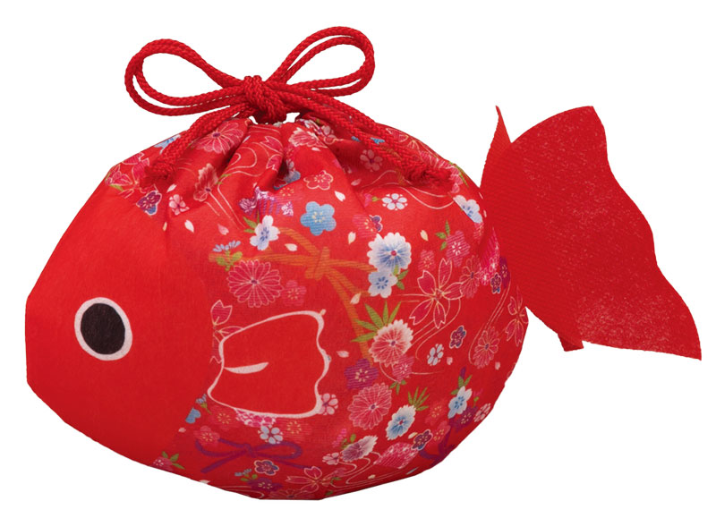 金魚袋 No1 赤2.000枚 和金魚FP（1セット20枚入～） | 不織布製品,不織布製季節商品,夏