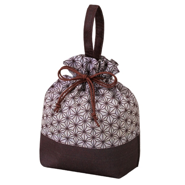和柄手提げ巾着 麻の葉FP（1セット50枚入～） | 不織布製品,不織布製 