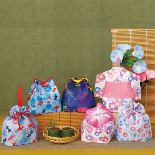 手提げ巾着 六花（りっか）金魚柄 FP（1セット20枚入～） | 不織布製品