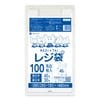 レジ袋 厚手タイプ 西日本40号  ブロック有 乳白 0.016mm厚（100枚×40冊）|厚手タイプ　乳白　ブロック有|レジ袋