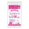 レジ袋 薄手タイプ 西日本25号  ブロック有 乳白 0.011mm厚（100枚×120冊）|薄手タイプ　乳白　ブロック有|レジ袋