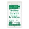 レジ袋 薄手タイプ 西日本30号  ブロック有 乳白 0.011mm厚（100枚×80冊）|薄手タイプ　乳白　ブロック有|レジ袋