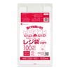 レジ袋 薄手タイプ 西日本45号  ブロック有 乳白 0.016mm厚（100枚×30冊）|薄手タイプ　乳白　ブロック有|レジ袋