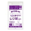 レジ袋 薄手タイプ 西日本50号  ブロック有 乳白 0.018mm厚（100枚×20冊）|薄手タイプ　乳白　ブロック有|レジ袋