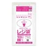 レジ袋 長舌片タイプ 西日本25号  ブロック無 乳白 0.011mm厚（100枚×120冊）|薄手タイプ　乳白　ブロック無|レジ袋